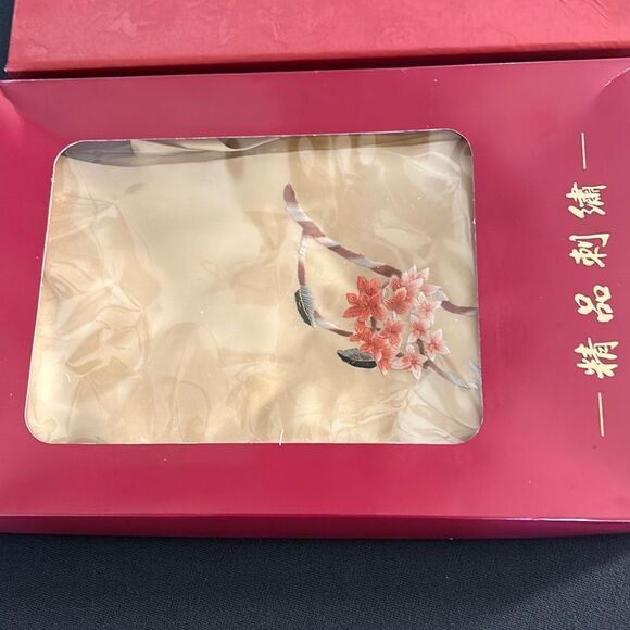 Embroidered Silk Scarf - Picture 1 of 8